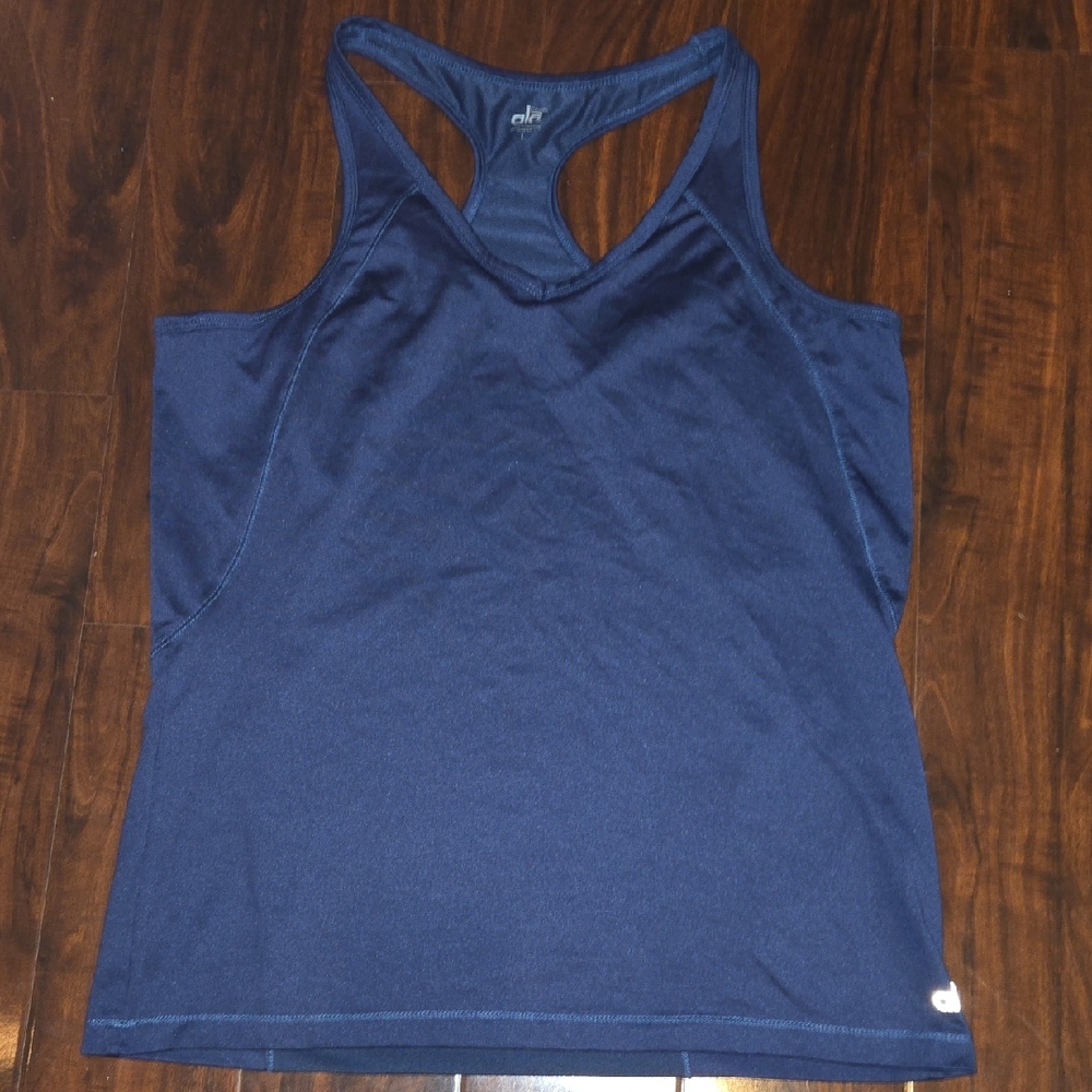 Alo -Navy Racerback Tank Top